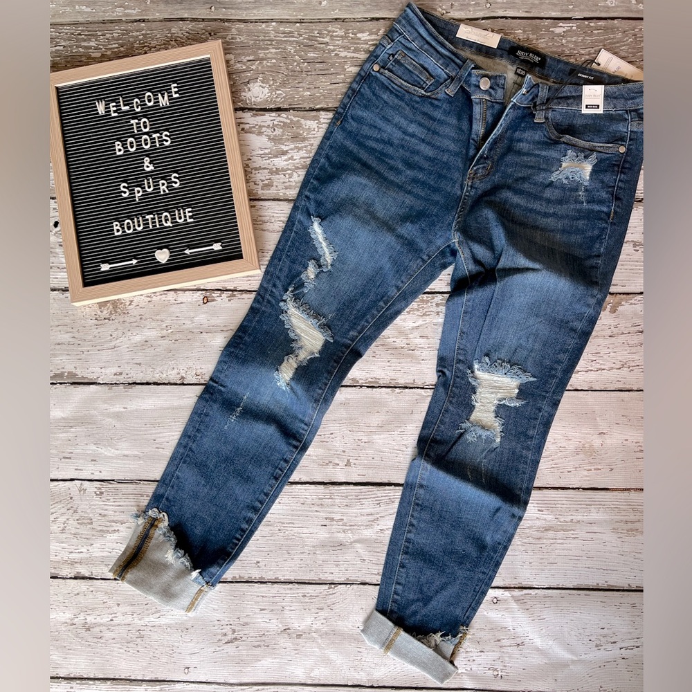 Distressed Judy Blue Skinny Jeans